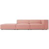 Růžová čalouněná čtyřmístná pohovka Cosmopolitan Design Arendal 262 cm, levá