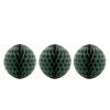 Set tří zelených papírových vánočních ozdob Ornaments