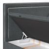 Šedá čalouněná dvoulůžková postel INCOVO 200 x 200 cm s úložným prostorem -fv-interier-25