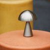 Stříbrná kovová nabíjecí stolní lampa Hübsch Mush 20 cm -fv-interier-25