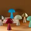 Stříbrná kovová nabíjecí stolní lampa Hübsch Mush 20 cm -fv-interier-25