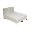 Béžová sametová postel boxspring KOBBE 200 x 200 cm -fv-interier-25