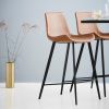 Hnědá koženková barová židle DAN-FORM Hype 65 cm -fv-interier-25