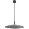 Kouřově šedé skleněné závěsné LED světlo Nova Luce Polifemo 60 cm