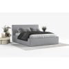 Šedá čalouněná dvoulůžková postel LOUNGE L 200 x 200 cm s úložným prostorem -fv-interier-25