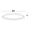 Hnědé kovové stropní LED světlo Nova Luce Ormi 60 cm