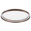 Hnědé kovové stropní LED světlo Nova Luce Ormi 60 cm