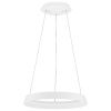 Bílé kovové závěsné LED světlo Nova Luce Ormi 45 cm