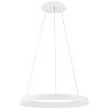 Bílé kovové závěsné LED světlo Nova Luce Ormi 60 cm