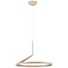 Hnědé kovové závěsné LED světlo Nova Luce Tilia 60 cm