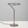 Stříbrnošedá kovová stolní LED lampa Nova Luce Tilia -fv-interier-25