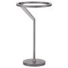 Stříbrnošedá kovová stolní LED lampa Nova Luce Tilia