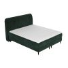 Zelená sametová postel boxspring OFFO 180 x 200 cm