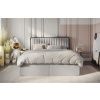 Světle béžová sametová postel boxspring PILLAR 160 x 200 cm -fv-interier-25