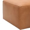 Hnědý kožený taburet Kave Home Blok 90 x 70 cm -fv-interier-25
