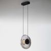 Kouřově šedé skleněné závěsné LED světlo Nova Luce Ballet 26 cm -fv-interier-25