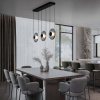 Kouřově šedé skleněné závěsné LED světlo Nova Luce Ballet 102 cm -fv-interier-25
