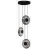 Kouřově šedé skleněné závěsné LED světlo Nova Luce Ballet 35 cm