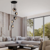 Kouřově šedé skleněné závěsné LED světlo Nova Luce Skia 40 cm -fv-interier-25