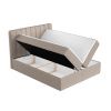 Béžová čalouněná postel boxspring SKYFALL 160 x 200 cm