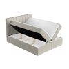 Světle béžová čalouněná postel boxspring SKYFALL 160 x 200 cm