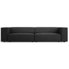Černá čalouněná čtyřmístná pohovka Cosmopolitan Design Arendal 244 cm