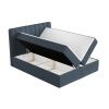 Modrá čalouněná postel boxspring SKYFALL 180 x 200 cm