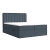 Modrá čalouněná postel boxspring SKYFALL 180 x 200 cm