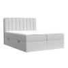 Šedobéžová čalouněná postel boxspring SKYFALL 180 x 200 cm