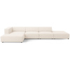 Světle béžová čalouněná rohová pohovka Cosmopolitan Design Arendal 341 cm, levá