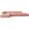 Růžová čalouněná rohová pohovka Cosmopolitan Design Arendal 341 cm, levá -fv-interier-25