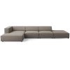 Šedá čalouněná rohová pohovka Cosmopolitan Design Arendal 341 cm, levá