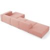 Růžová čalouněná rohová pohovka Cosmopolitan Design Arendal 341 cm, pravá