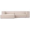 Béžová čalouněná rohová pohovka Cosmopolitan Design Arendal 224 cm, levá