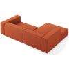 Terakotově červená čalouněná rohová pohovka Cosmopolitan Design Arendal 224 cm, levá