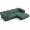 Petrolejová čalouněná rohová pohovka Cosmopolitan Design Arendal 224 cm, pravá