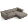 Šedá čalouněná rohová pohovka Cosmopolitan Design Arendal 224 cm, pravá