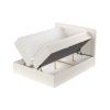 Světle béžová čalouněná postel boxspring IMAGINE 160 x 200 cm