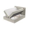 Šedobéžová čalouněná postel boxspring IMAGINE 160 x 200 cm