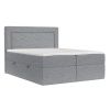 Šedá čalouněná postel boxspring IMAGINE 180 x 200 cm
