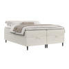 Bílá čalouněná postel boxspring KANAI 180 x 200 cm