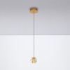 Zlaté skleněné závěsné LED světlo Nova Luce Licio 14 cm -fv-interier-25