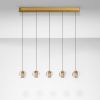 Zlaté skleněné závěsné LED světlo Nova Luce Licio 84 cm -fv-interier-25