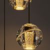 Zlaté skleněné závěsné LED světlo Nova Luce Licio 31 cm -fv-interier-25
