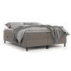 Hnědá čalouněná postel boxspring MALTE 160 x 200 cm