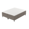 Hnědá čalouněná postel boxspring MALTE 160 x 200 cm
