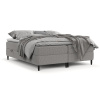 Šedá čalouněná postel boxspring MALTE 180 x 200 cm