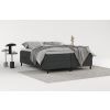 Antracitově šedá čalouněná postel boxspring MALTE 200 x 200 cm -fv-interier-25