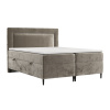 Béžová čalouněná postel boxspring NOBLE 180 x 200 cm