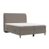Hnědá čalouněná postel boxspring MELBA 180 x 200 cm